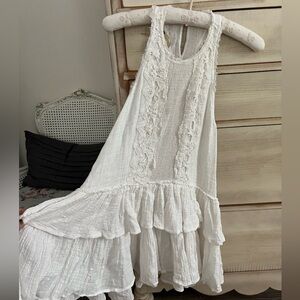 FP tunic dress Pit to Pit is 19” flat  length from shoulder to hem is 32”